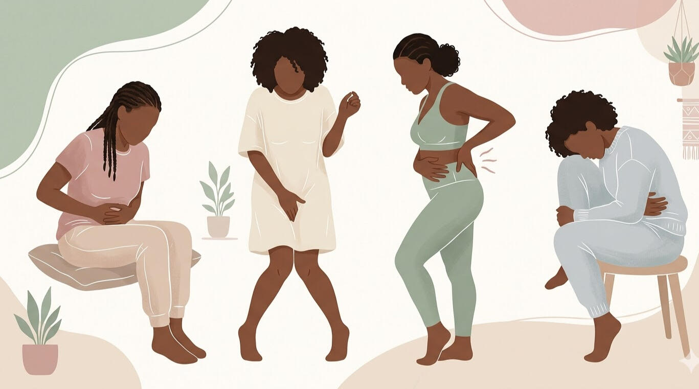 pelvic pain - urine leaking - back pain - abdominal weakness - exhaustion after childbirth